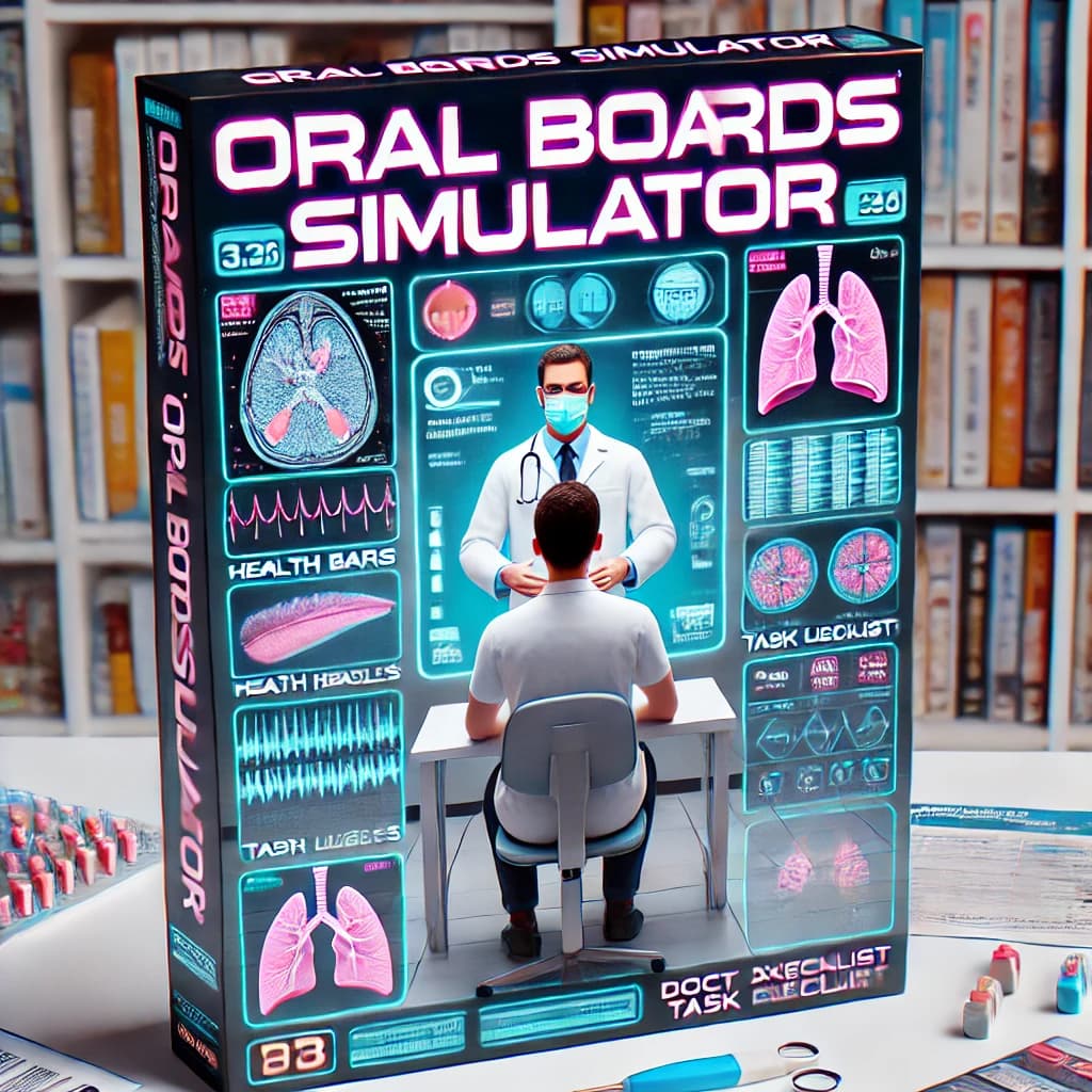 Doctor using Oral Boards Simulator